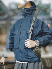 ハーフジップウィンドブレーカー