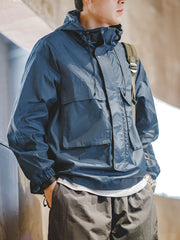 ハーフジップウィンドブレーカー