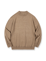 4色展開 ハーフタートルネック ニットセーター