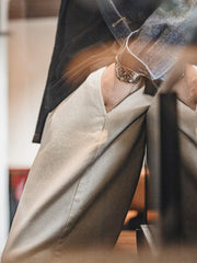 ホワイトデニム ストレートパンツ