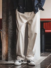 ホワイトデニム ストレートパンツ