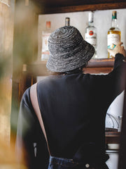 立体織り ニットバケットハット