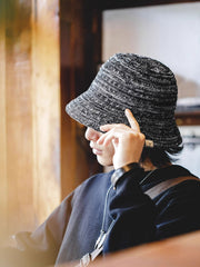 立体織り ニットバケットハット