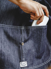 ポケット ステッチ デニム 長袖シャツ