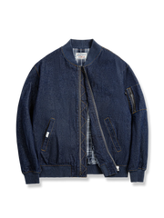 MA-1 デニム ベースボールジャケット