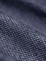 ワッフル編みデニムコーチジャケット