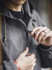 ハーフジップ アノラックジャケット