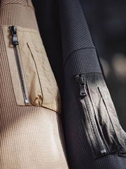 ワッフルグリッド長袖スウェット