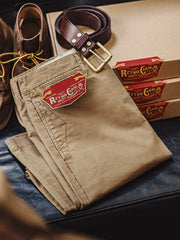 ワークスタイル カーキ スラックス パンツ