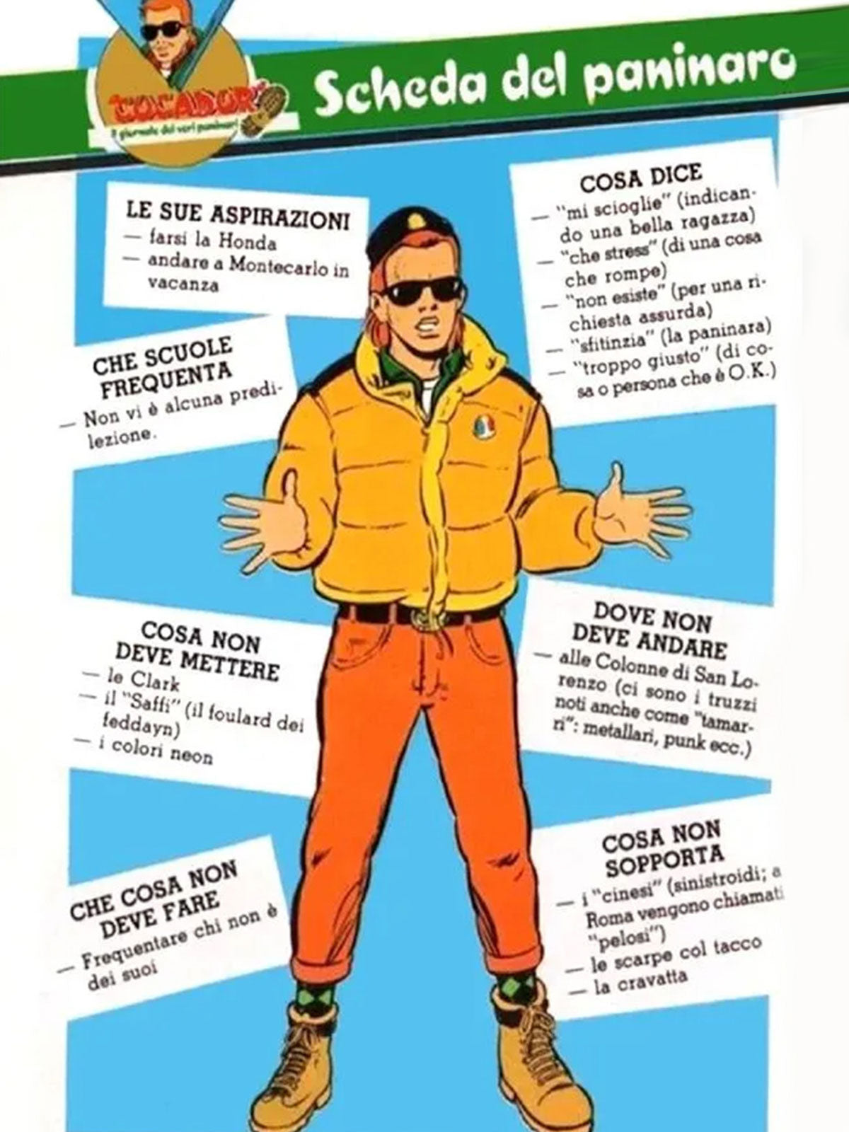 詳細画像
六角形ジッパーチャームとインディアン柄刺繍ディテール、鮮やかなイエローが際立つデザイン、防水加工されたナイロン素材とレトロなディテールのクローズアップ
モデル画像
80年代のストリートカルチャーを反映したイエローダウンジャケットを着用したモデル、高襟デザインと鮮やかなカラーが目を引く、街中のストリートスタイルを表現