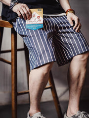 デニムストライプシェフショーツ