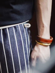 デニムストライプシェフショーツ