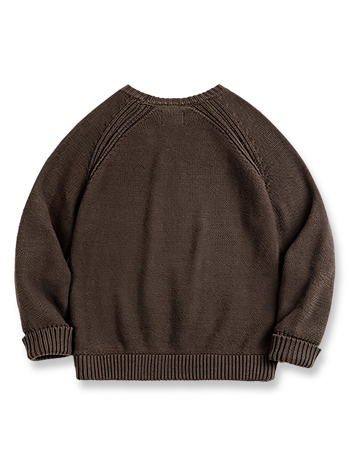 製品画像
ヘビーウェイト編みクルーネックセーター、コットンとアクリル混紡素材、16番手の糸で編まれた精緻なテクスチャー、ラグランスリーブデザインで動きやすさを強調、ヴィンテージ感を加えたオリジナルラベル付き
詳細画像
ヘビーウェイト編みのテクスチャー、コットン60.3%とアクリル39.7%の混紡素材、二重リブのネックライン、ラグランスリーブデザインによる快適な着心地、ヴィンテージ感とモダンを融合させたデザイン