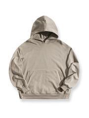 裾ボタンデザイン フード付きスウェット