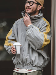 ダブルファスナーデザイン 配色切替 ジャケット