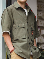 マルチポケットアウトドア半袖シャツ