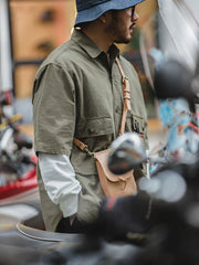 マルチポケットアウトドア半袖シャツ