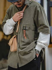 マルチポケットアウトドア半袖シャツ