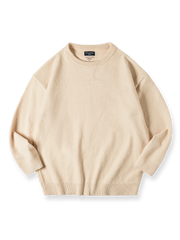 3色 ドロップショルダー ニット スウェット