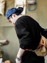 毛織りテクスチャーニットセーター