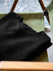 毛織りテクスチャーニットセーター