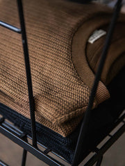 毛織りテクスチャーニットセーター