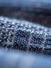 ボロ風 ジャガード 先染め デニム 長袖シャツ