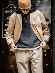 ノッチドラペル テーラードジャケット