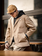 ノッチドラペル テーラードジャケット