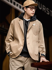 ノッチドラペル テーラードジャケット