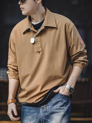 ストレッチ スポーツポロシャツ風スウェット