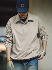 ストレッチ スポーツポロシャツ風スウェット