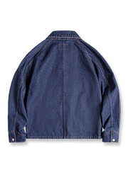 製品画像
刺繍ワッペン付きデニムジャケット、ウォッシュドデニム生地、ヴィンテージワークウェアデザインとストリートスタイルの要素を融合、ユニークな刺繍ワッペンが胸元に施されたデザイン、しっかりした質感と柔らかさが調和したジャケット
詳細画像
ウォッシュドデニム生地の質感、複数の刺繍ワッペン、クラシックなチョアコートとストリートファッションを融合したデザイン、ラグランスリーブで動きやすさと快適さを提供、ヴィンテージワークウェアの実用性を備えたディテール