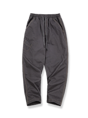 ウォッシュグレー スリムワークパンツ