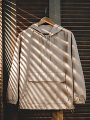 ハーフジップ フーディージャケット