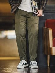 ヘリンボーン カーゴパンツ