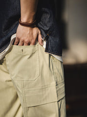 ヘリンボーン カーゴパンツ