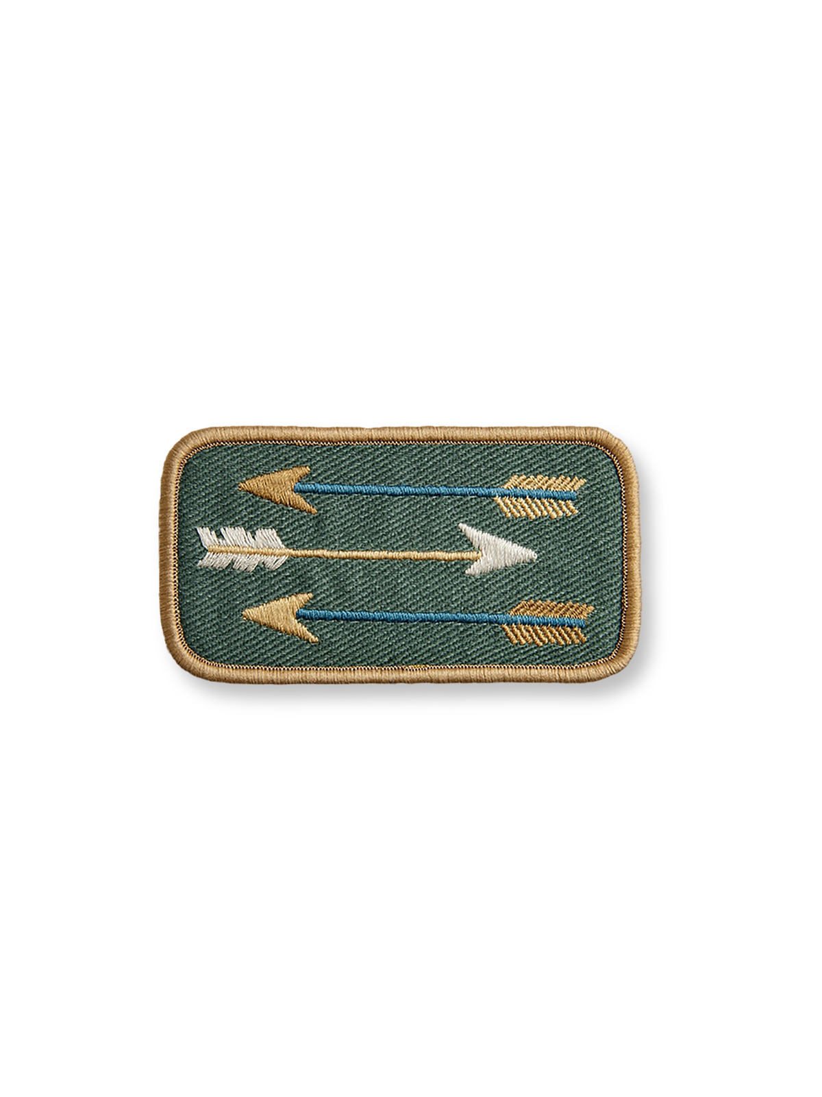 詳細画像:ベルクロの刺繍と洗い加工ディテール図