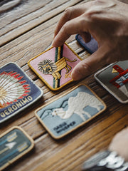 ヴィンテージ刺繍ベルクロ