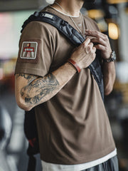 詳細画像:ベルクロの刺繍と洗い加工ディテール図