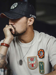 ヴィンテージ刺繍ベルクロ