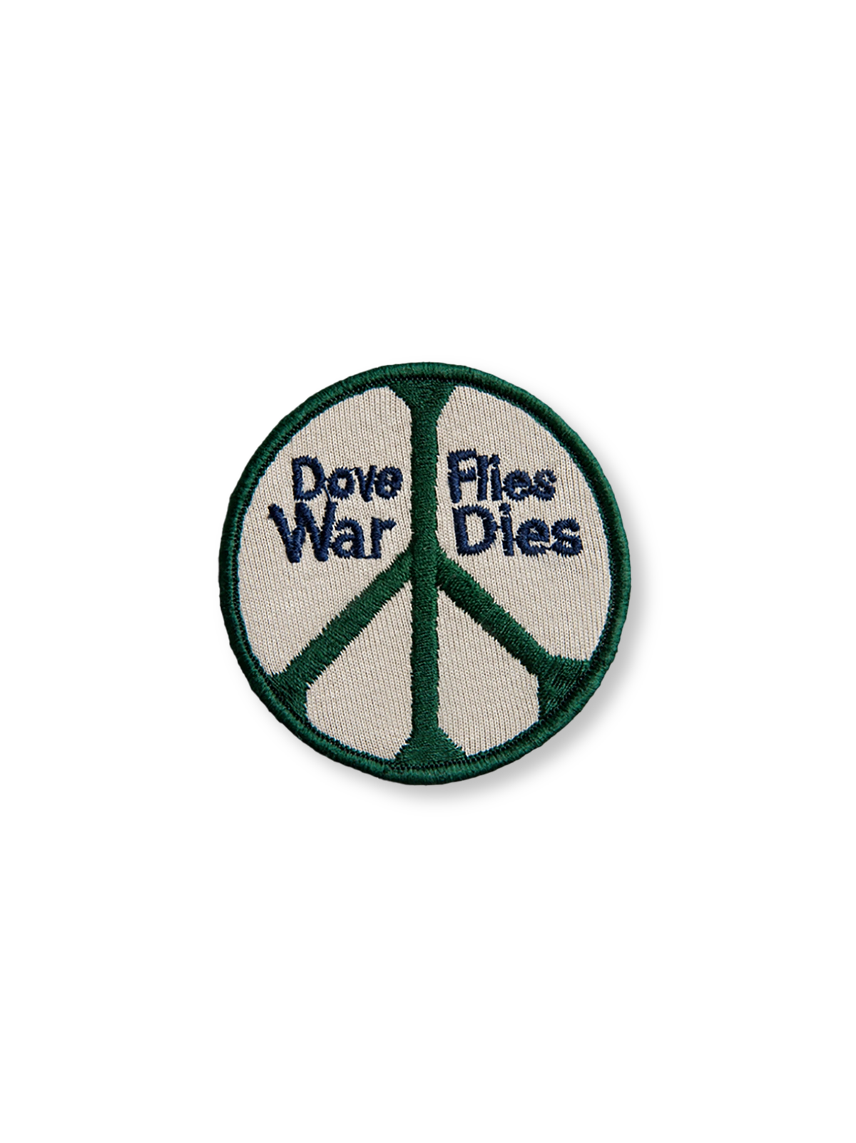 詳細画像:ベルクロの刺繍と洗い加工ディテール図