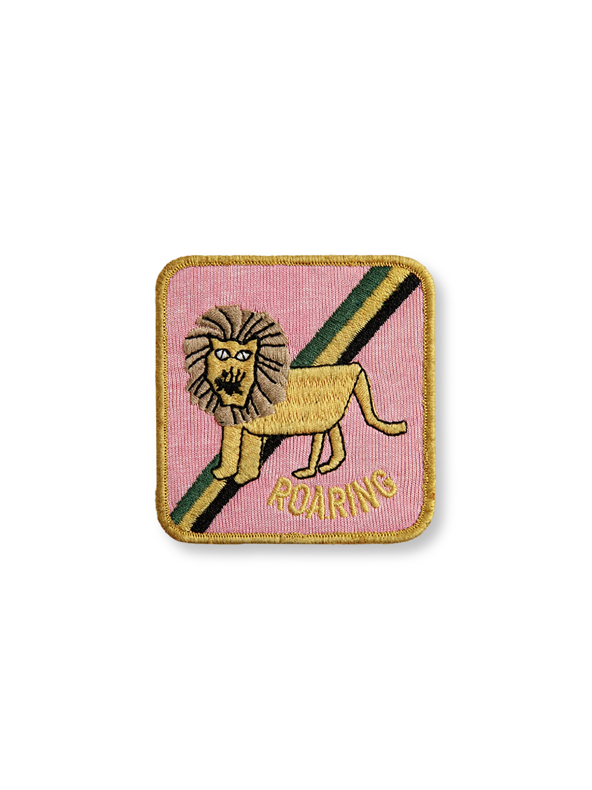 詳細画像:ベルクロの刺繍と洗い加工ディテール図