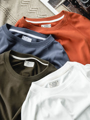 4色展開 ヘビーウェイト 無地 長袖Tシャツ