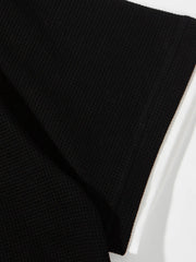 ワッフルステッチフェイクレイヤードTシャツ