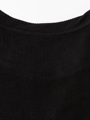 ワッフルステッチフェイクレイヤードTシャツ