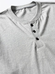 ヘンリーネック長袖ベースTシャツ