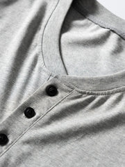 ヘンリーネック長袖ベースTシャツ