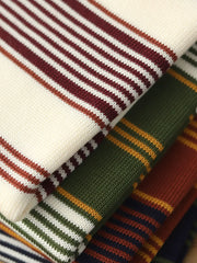 4色展開 ヴィンテージ ストライプ ライセル ニットTシャツ