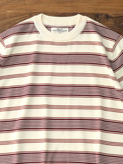 4色展開 ヴィンテージ ストライプ ライセル ニットTシャツ